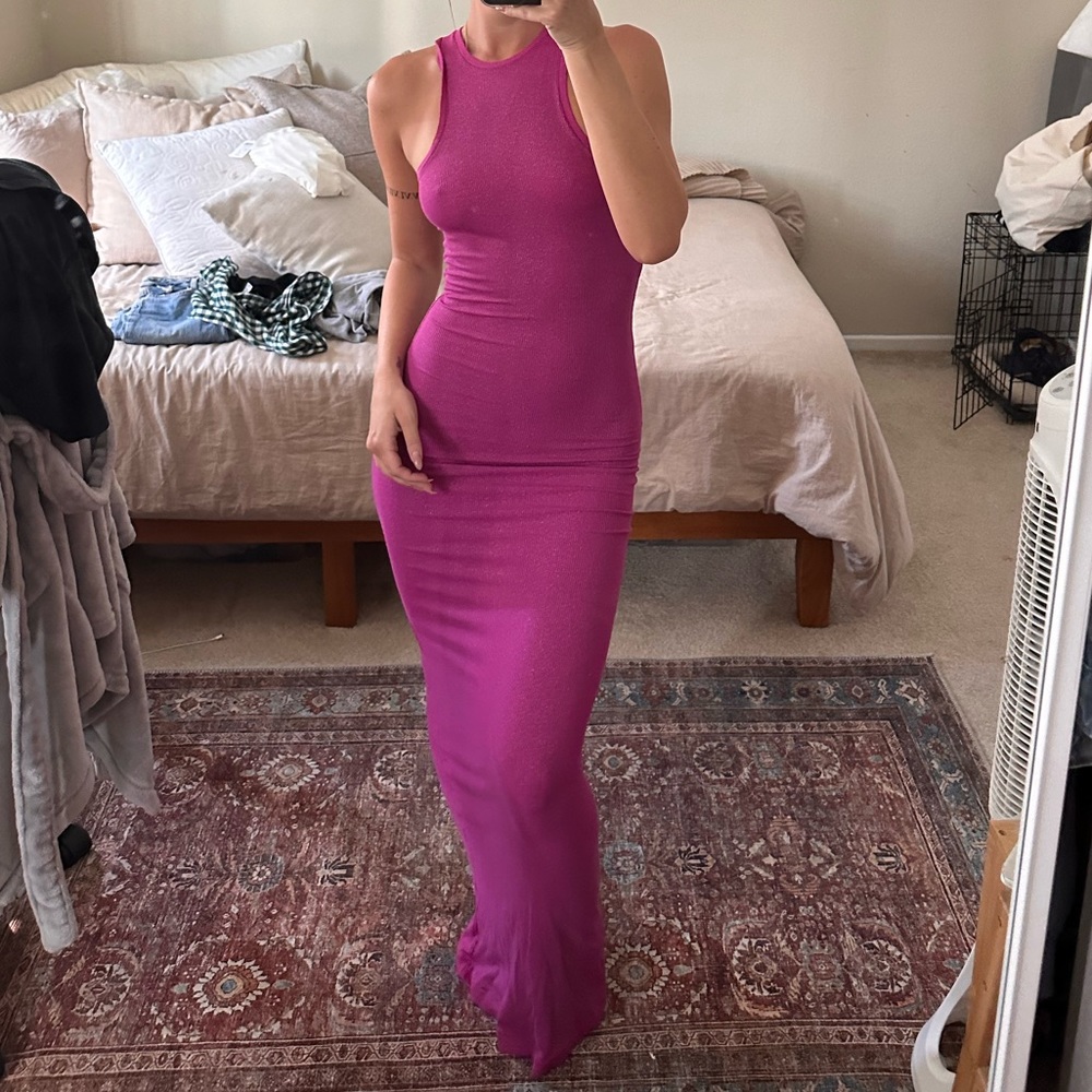 SKIMS Shimmer Racerback Dress